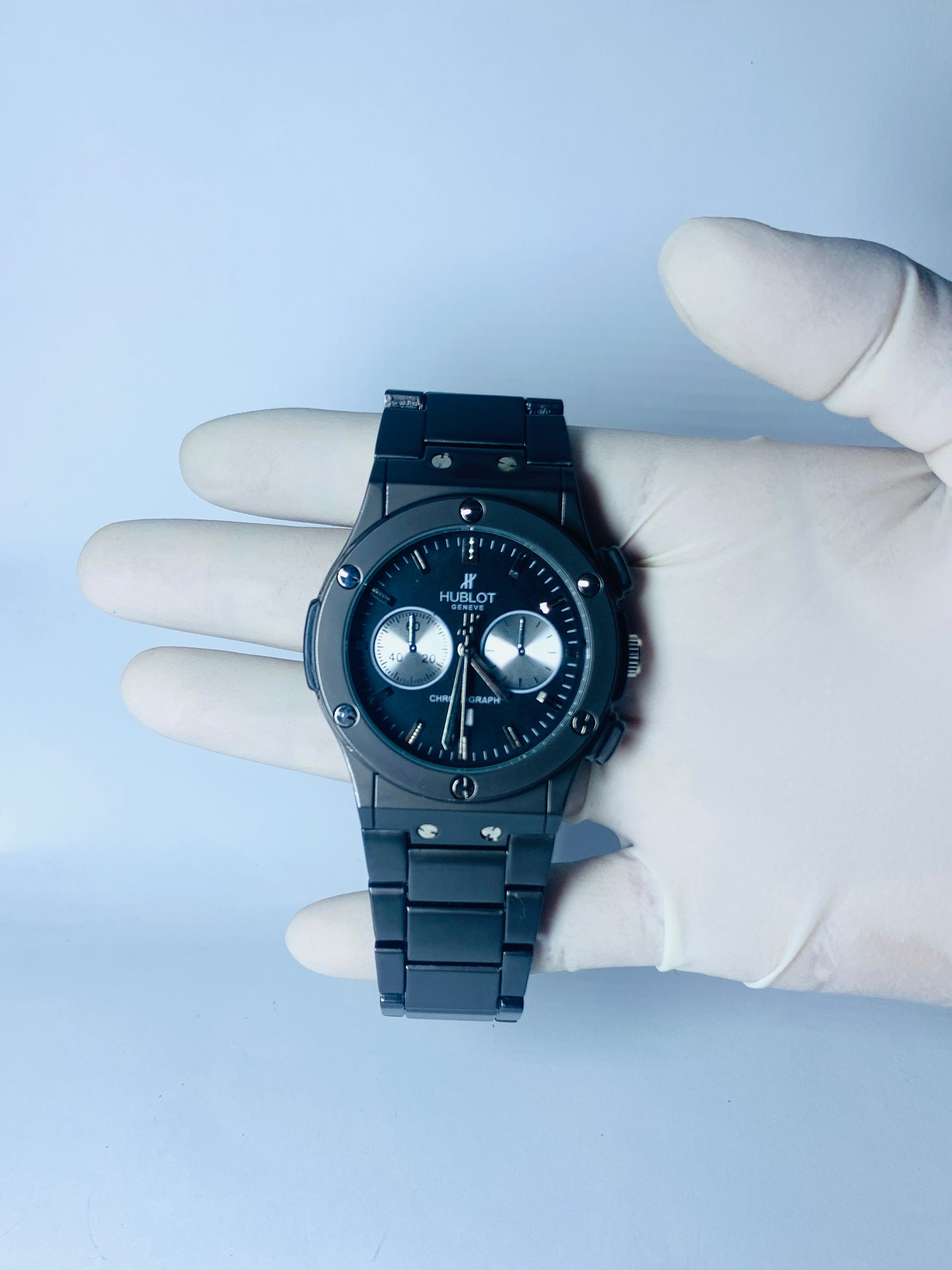 HB Premium Watch - Luxury Black Matte Chain - Black - TIME GHAR