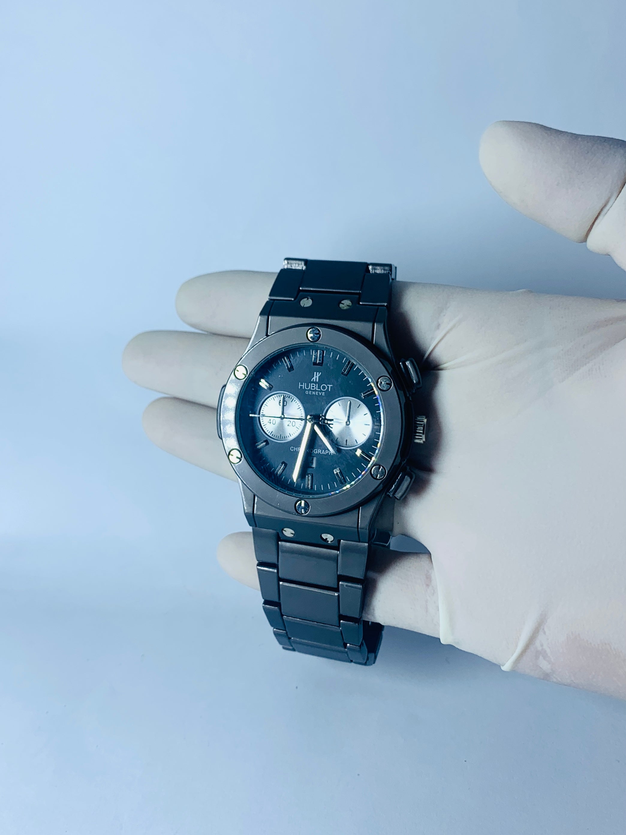 HB Premium Watch - Luxury Black Matte Chain - Black - TIME GHAR