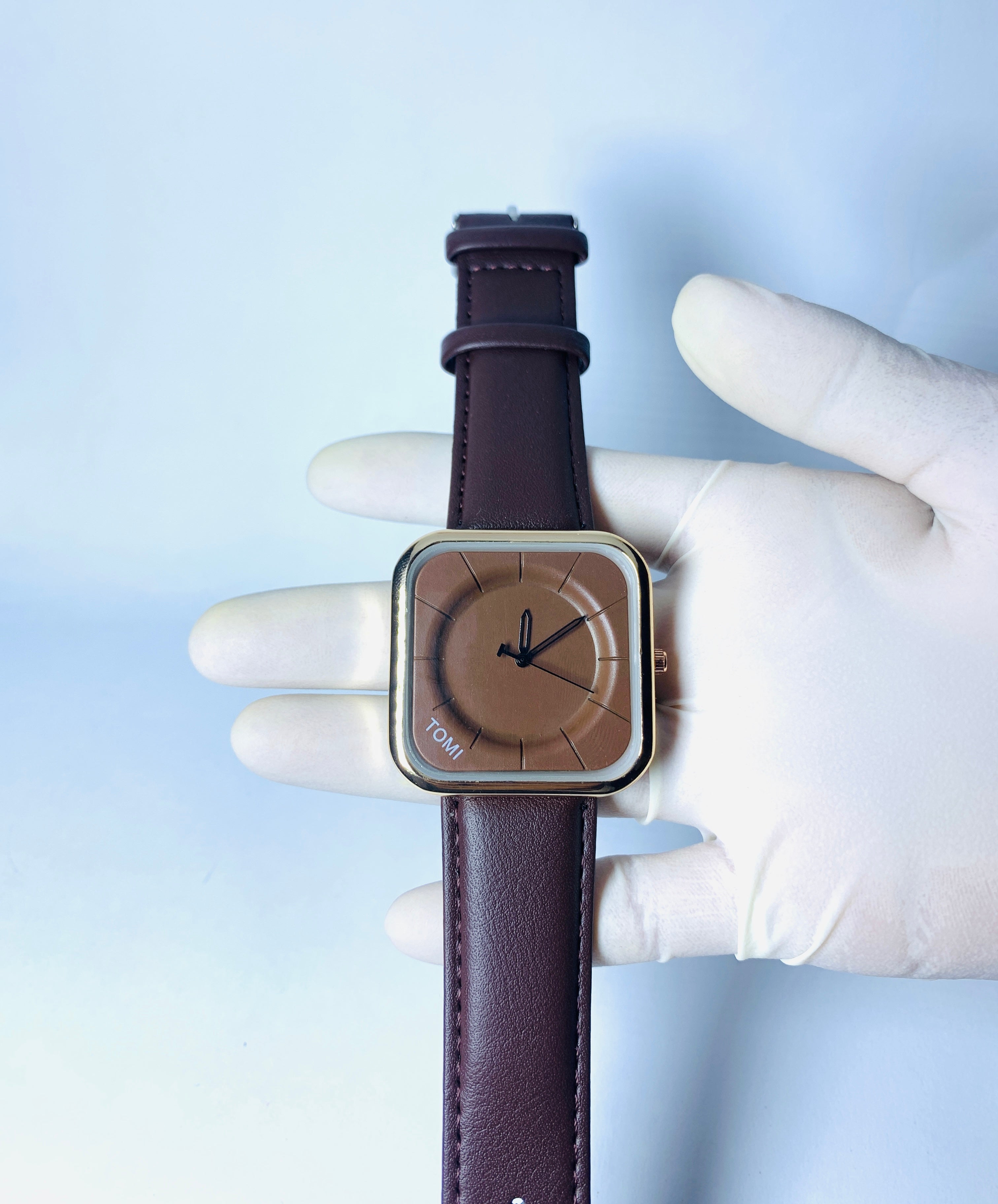 Tomi T084 black with Brownie touch casual men watch - TIME GHAR