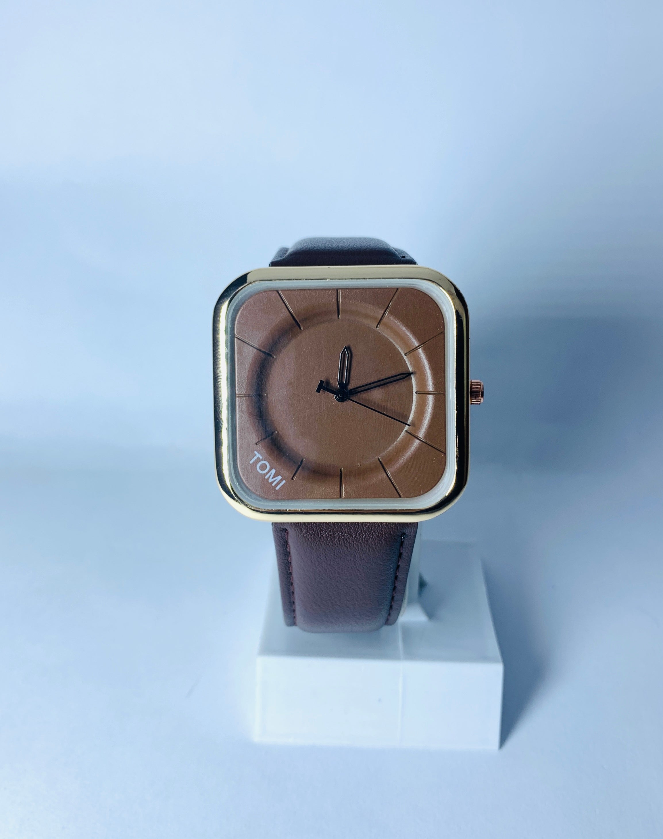 Tomi T084 black with Brownie touch casual men watch - TIME GHAR